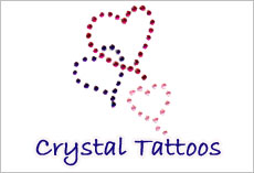 Crystal Body Tattoos, Fake Rhinestone Tattoos