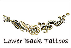 Custom Lower Back Crystal Body Tattoos