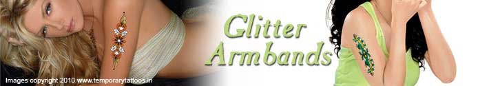 Glitter Armbands, Glitter Tattoos, Designer Gliter Tattooos, Glimmer Body Art manufacturers, wholesaler, suppliers, exporters
